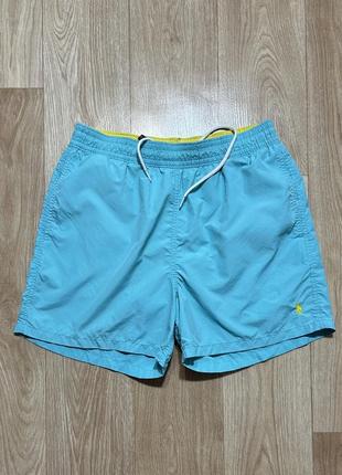 Polo by ralph lauren blue/yellow nylon идеальные шорты на теплую пору