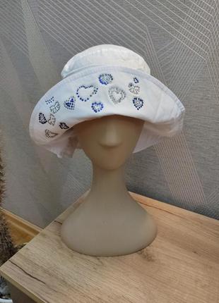 Красивая панама на девочку хлопок