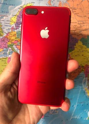 Унікальний iphone 7+ red black 128 чорно-червоний айфон 7 plus