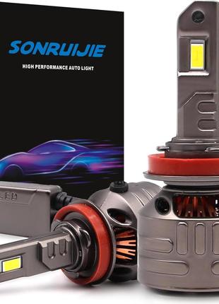Sonruijie 2023 h11 светодиодная автомобильная лампа с защитой от ошибок canbus 160 вт 32000lm