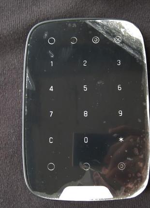 Ajax keypad jeweller black. бездротова сенсорна клавіатура, чорна