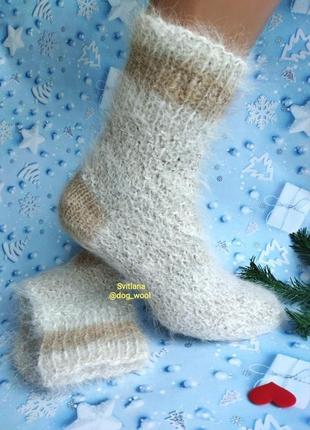 Шкарпетки з 100% натуральної вичесаної собачої шерсті 25-25 см1 фото