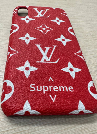 Чехол брендовый iphone x айфон х louis vuitton canvas чехол кубик13 фото