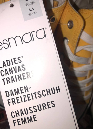 Кеды esmara женская обувь для отдыха холст 40 26 esmara германия4 фото