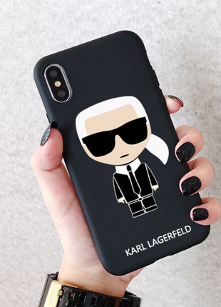 Чехлы для iphone 11  karl lagerfeld карл лагерфельд нарядный с 3д