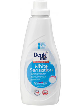 Жидкий гель denkmit white sensation для стирки белого белья 1 л г