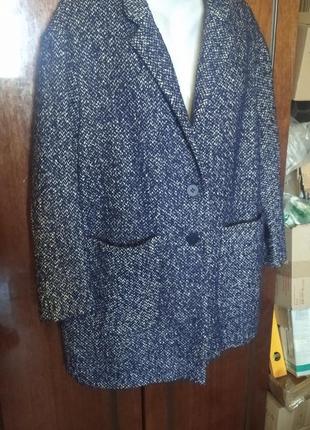Длинный пиджак пальто оверсайз zara на 48-50-52 укр