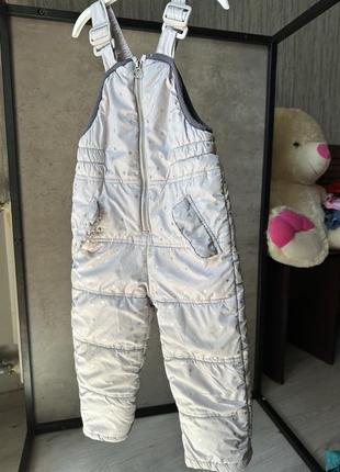 Зимовий комбінезон zara полу комбінезон штани на сінтепоні1 фото