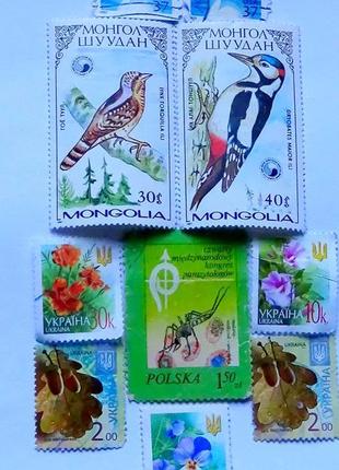 Набір марок, природа ,різних країн1 фото