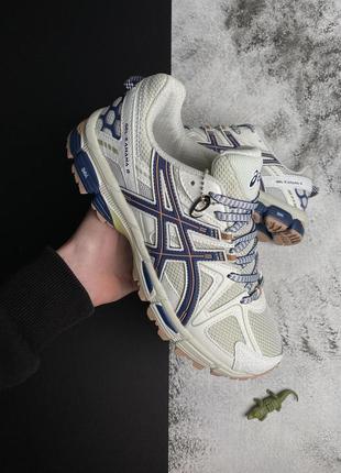 Кроссовки мужские asics gel-kahana 8 beige blue бежевые спортивные кроссовки асикс на лето7 фото