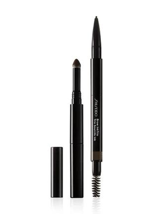 Олівець для брів shiseido brow inktrio 04 — ebony (темно-коричневий) 0.3g
