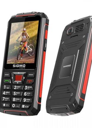 Захищений кнопочний телефон sigma mobile x-treme pr68 black-red2 фото