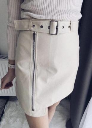 Юбка еко кожа