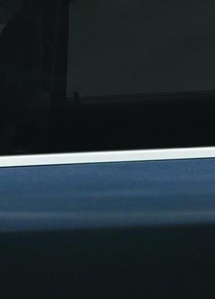 Наружняя окантовка стекол (4 шт, нерж) carmos - турецкая сталь для dacia logan ii 2008-2013 гг