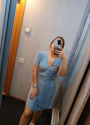 Платье голубого цвета 💙3 фото