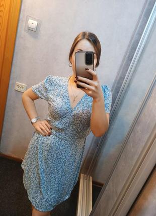 Платье голубого цвета 💙5 фото