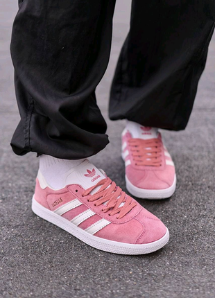 Adidas gazelle pink7 фото
