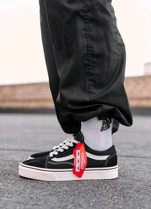 Vans old skool classic black white6 фото