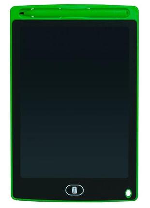 Lcd-планшет для малювання 8,5" lcd writing tablet green2 фото