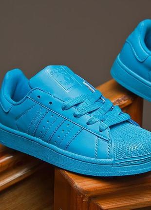 Круті яскраві кросівки adidas superstar р. 38 (24 см)1 фото