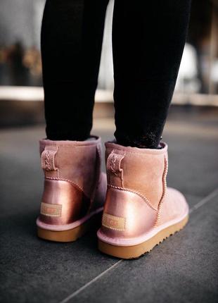 Угі ugg w classic mini «pink» уггі