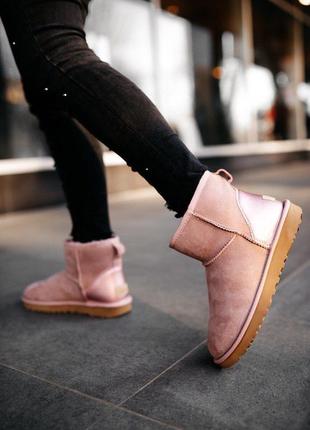 Уги ugg w classic mini «pink» угги3 фото