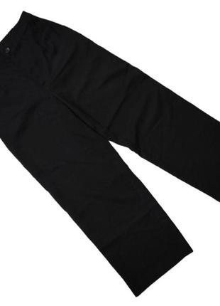 Женские широкие брюки h&m классические черные штаны высокая посадка1 фото