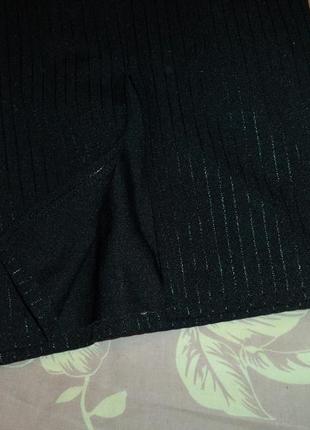 Черная юбка в стиле ретро. пояс резинка4 фото