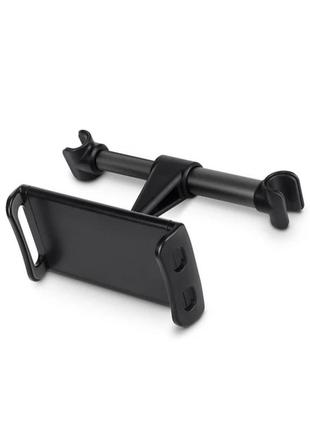 Автомобільний тримач vhg pb-20 для планшета та телефону в підголовник, car headrest mount black