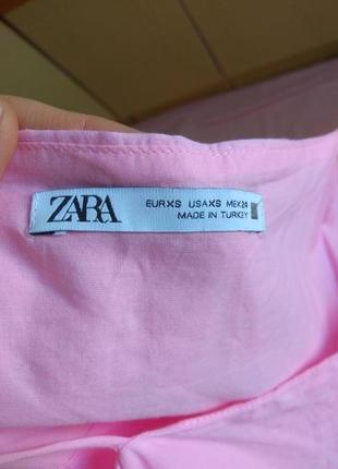 Сарафан розовый р 34 с s 42 zara новый длинный на бретельках длинный5 фото