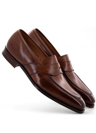 Crockett&jones/kingston/мужские лоферы ручной работы (8,5e)