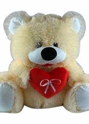 Детская игрушка мягкая мишка сердце 38*40