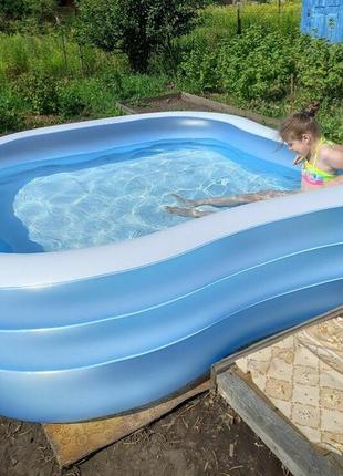 Детский надувной бассейн с окошками intex2 фото