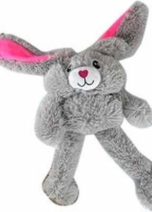 Детская игрушка мягкая кукольная  зая зайка зайчик   тяни ушко 80 см
