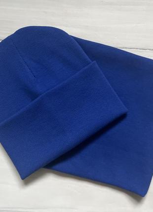 Шапка и хомут тоненький рубчик