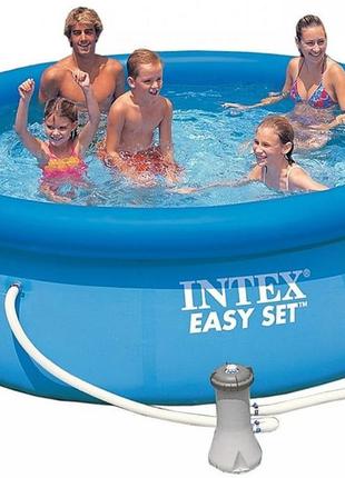 Надувний басейн з фільтруючим насосом intex5 фото