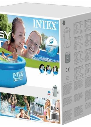 Надувний басейн з фільтруючим насосом intex4 фото