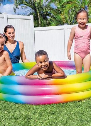 Дитячий надувний басейн intex