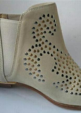 Деми ботинки челси из натурального нубука2 фото