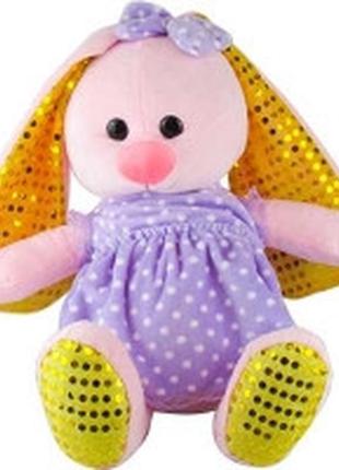 Дитяча іграшка м'яка лялькова зая зайченя зайчик у сукні 30см