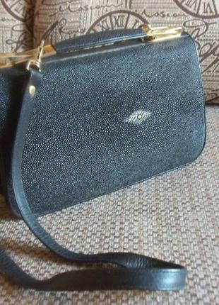 Винтажная сумочка из кожи ската m.k.s.4 фото