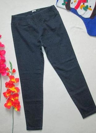 Суперовые стрейчевые джинсовые леггинсы скинны темно сингие leggings fargo ovs1 фото