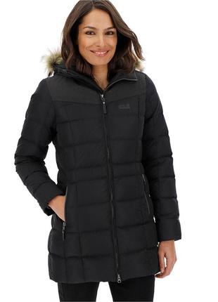 Зимний пуховик пуховое пальто парка jack wolfskin women's baffin island. оригинал