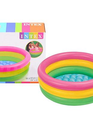 Детский надувной бассейн intex