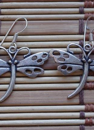 Серьги стрекоза . индия