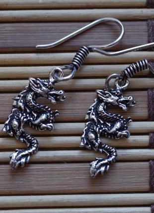 Серьги дракон . индия