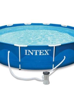 Каркасний басейн для дому intex metal frame pool