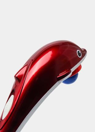 Інфрачервоний ручний масажер "дельфін" великий 40 см, масажер для всього тіла "dolphin"6 фото