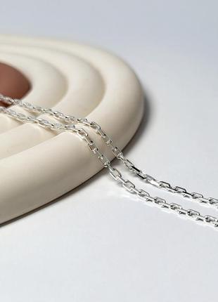 Серебряная цепочка цепь якорь 50 см серебро 925 пробы 4.15г а60