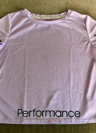 Укороченная футболка calvin klein performance лавандового цвета оригинал4 фото